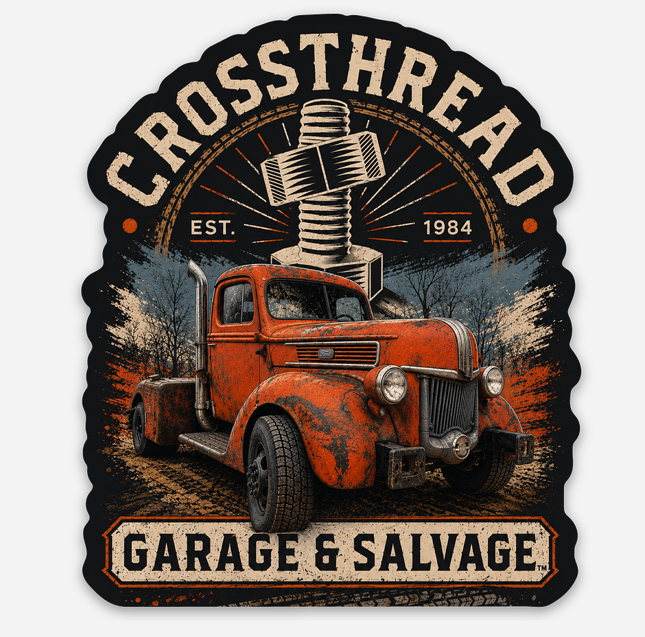 K8lynn's 1941 Ford Powerstroke sticker by Crossthread Garage & Salvage