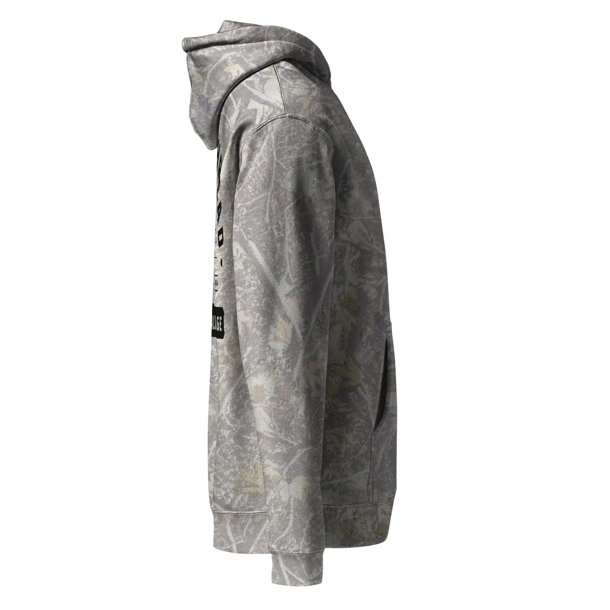 OG Crossthread Garage Logo Camo Hoodie in Deadwood Tree Camo, right side view